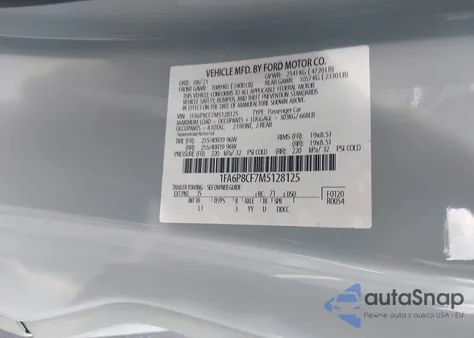 2021 Ford Mustang Gt Premium z USA, uszkodzony, nr VIN 1FA6P8CF7M5128125